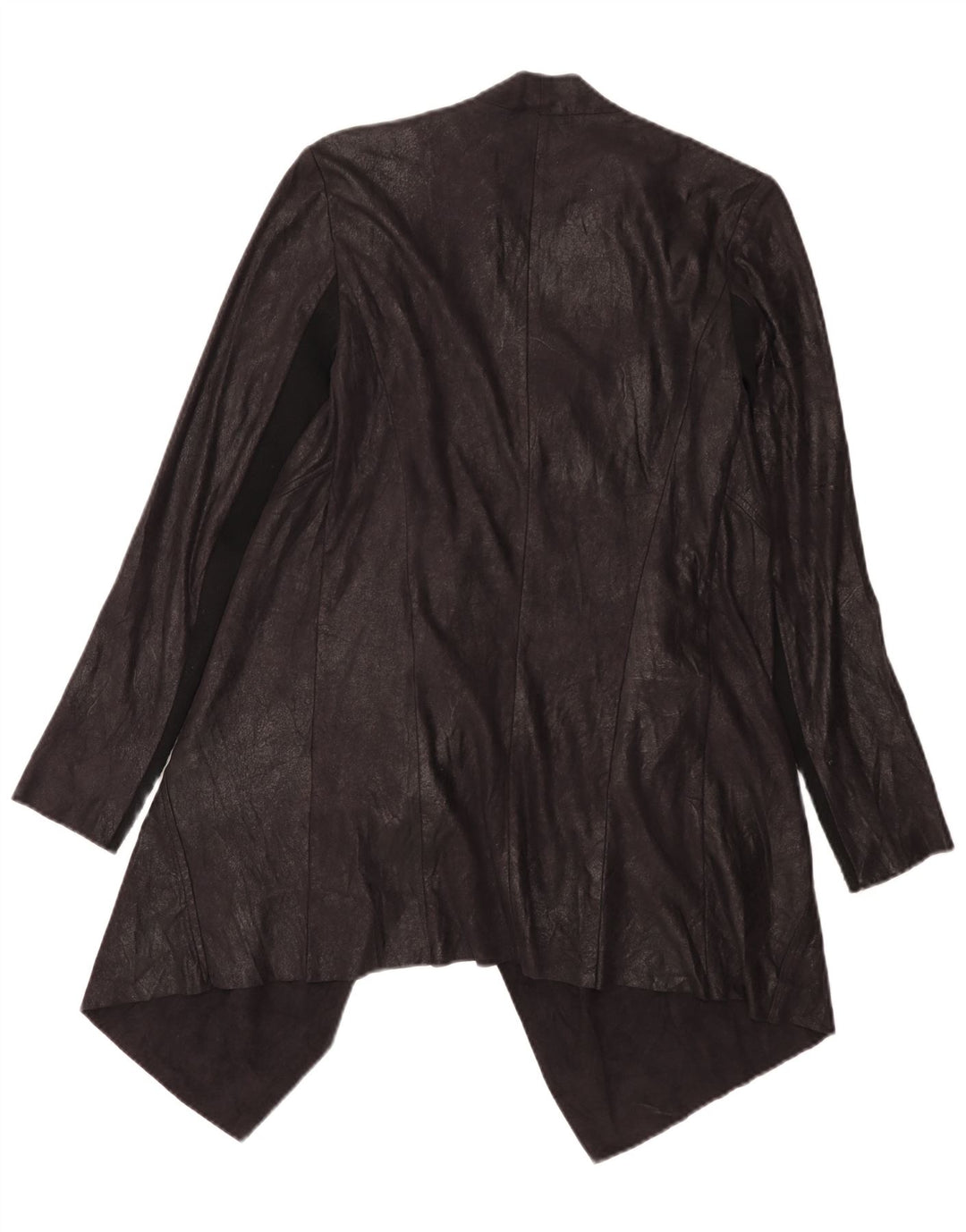 Zara Γυναικεία ασύμμετρη ζακέτα Top UK 14 Medium Black Colourblock