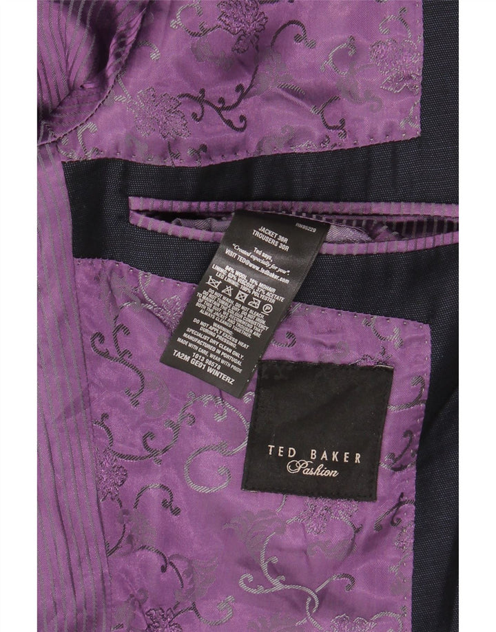 Ted Baker Ανδρικό σακάκι σακάκι US 36 Small Navy Blue Wool