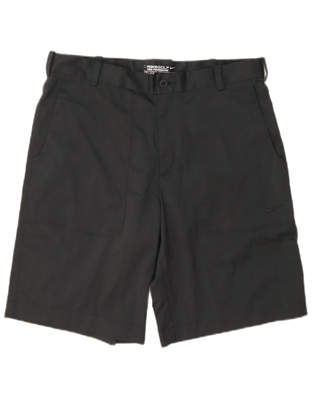 Ανδρικό σορτς Chino Nike Dri Fit W32 από μεσαίο μαύρο πολυεστέρα