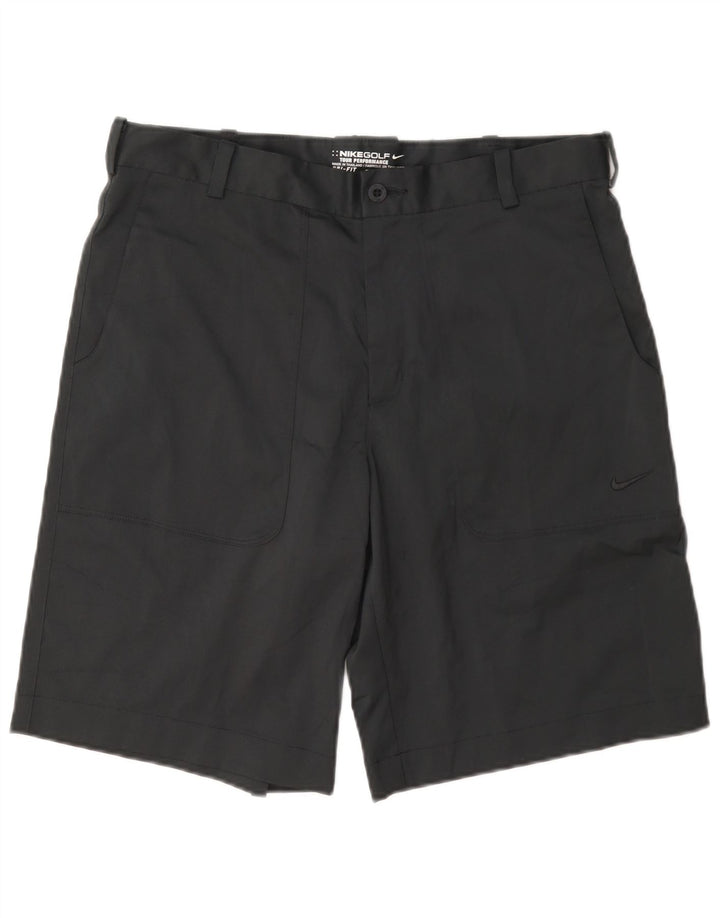 Ανδρικό σορτς Chino Nike Dri Fit W32 από μεσαίο μαύρο πολυεστέρα