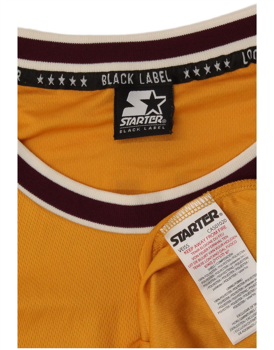 Ανδρικό γραφικό γιλέκο Starter Top Medium Yellow Colorblock Πολυεστέρας
