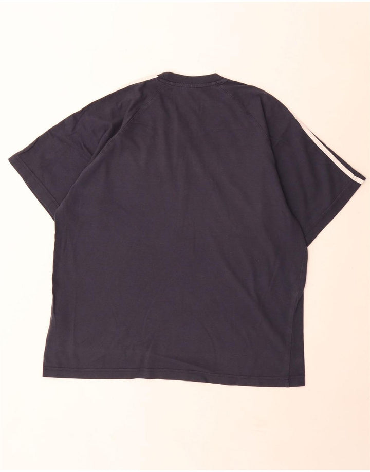 Ανδρικό T-Shirt Adidas Top Large Navy Blue από βαμβάκι