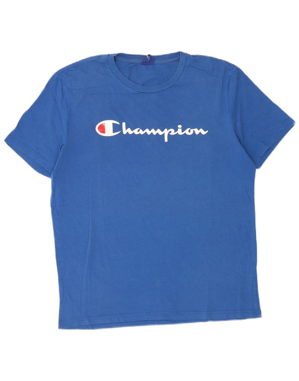 Ανδρικό T-Shirt Champion Graphic Top Large Blue