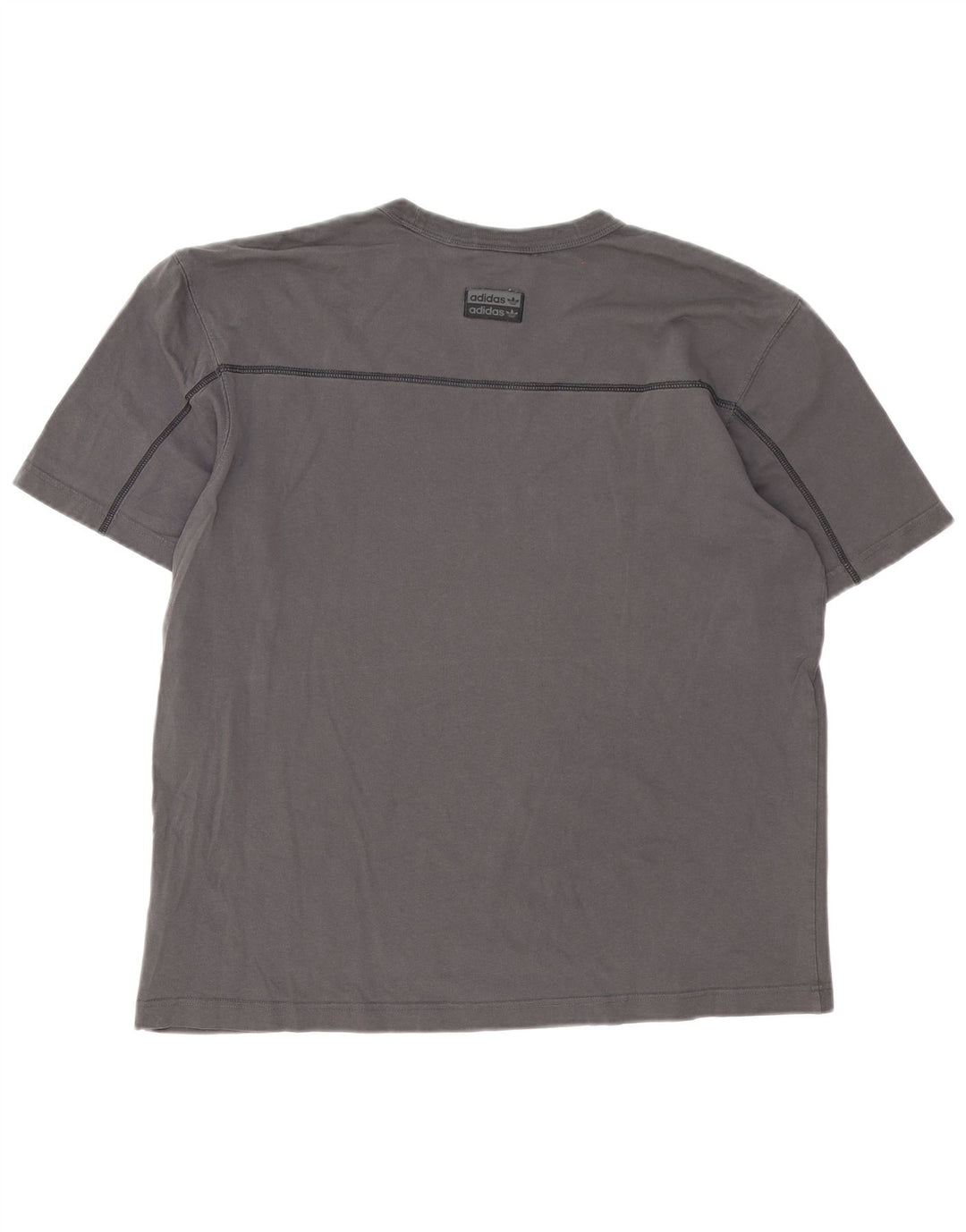Ανδρικό T-Shirt Adidas Top μεγάλο γκρι βαμβακερό