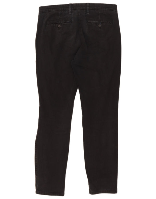 Marks & Spencer Ανδρικό παντελόνι Chino Slim Fit W32 L31 Μαύρο βαμβακερό