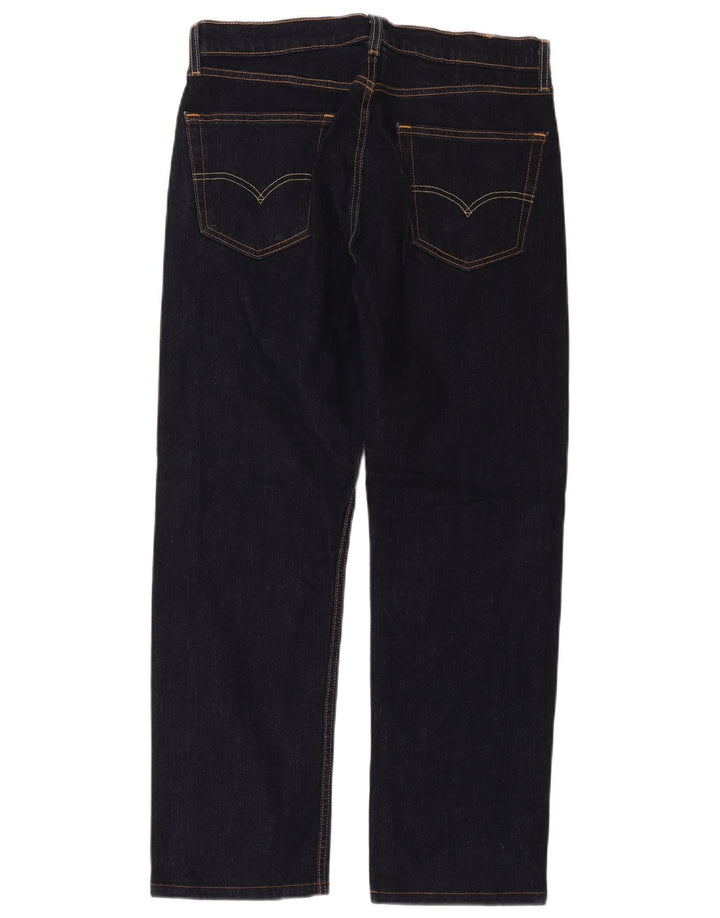 Ανδρικό τζιν Levi's Straight W32 L32 Navy Blue Cotton
