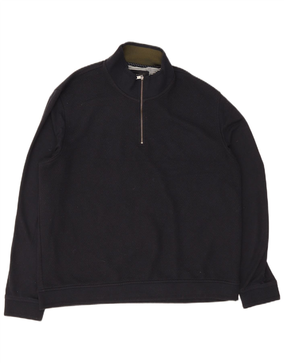 Ανδρικό πουλόβερ με φερμουάρ Ted Baker, μέγεθος 6 2XL Navy Blue