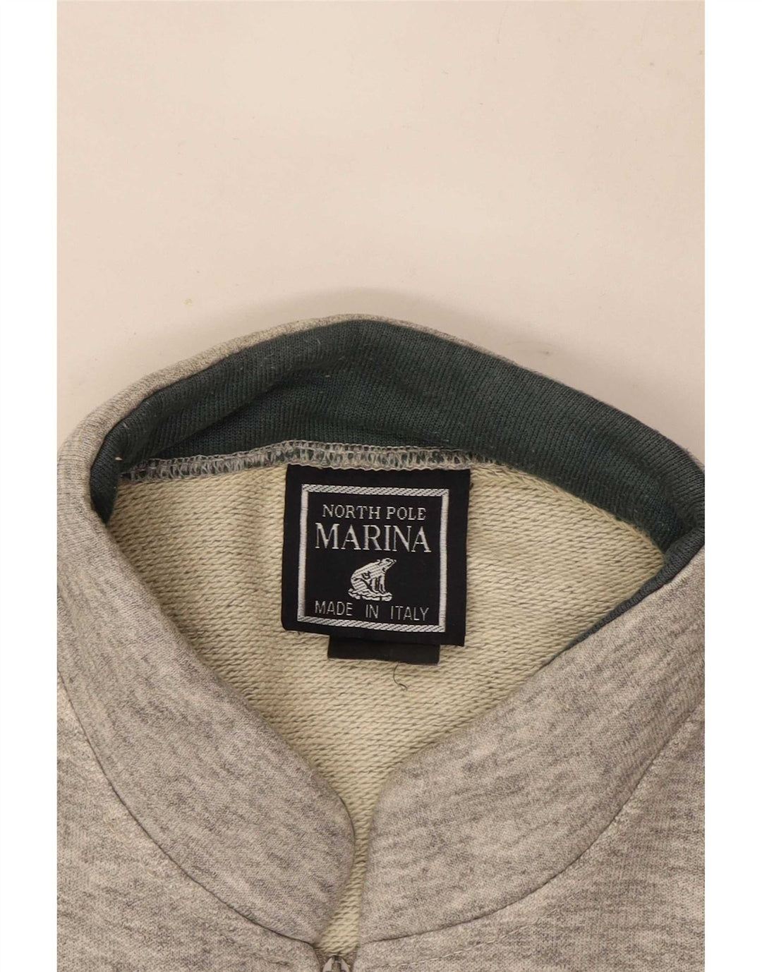 Ανδρικό φούτερ με λαιμόκοψη με φερμουάρ North Pole Jumper XL Grey Colourblock