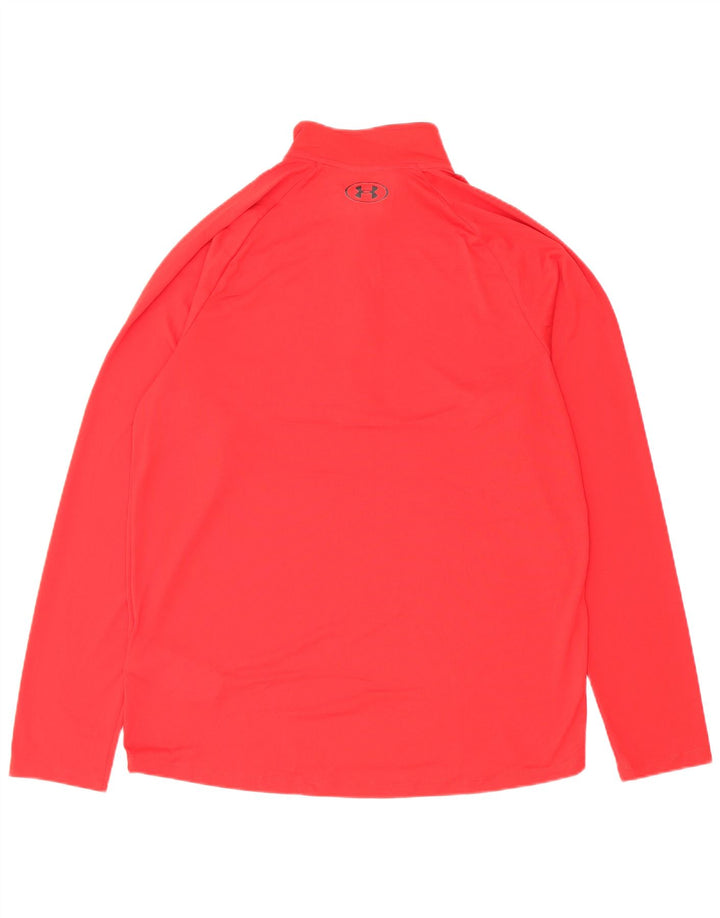 Ανδρική φόρμα αθλητικής φόρμας Under Armour Loose Fit με λαιμόκοψη πουλόβερ στο επάνω μέρος μεγάλο κόκκινο
