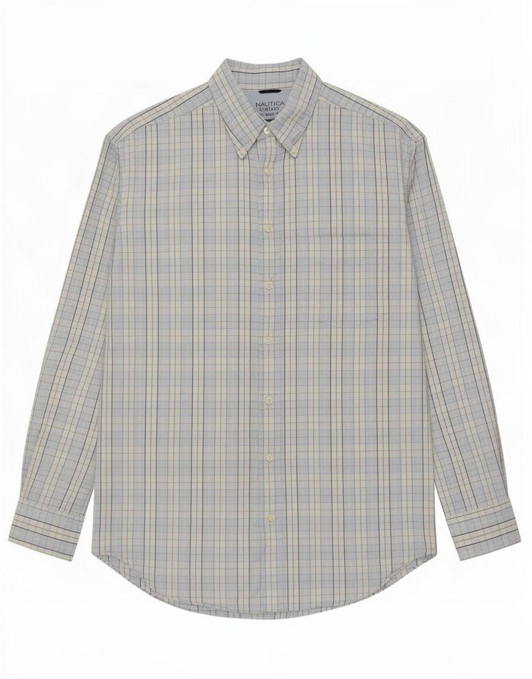 Ανδρικό πουκάμισο Nautica XL Blue Check Cotton