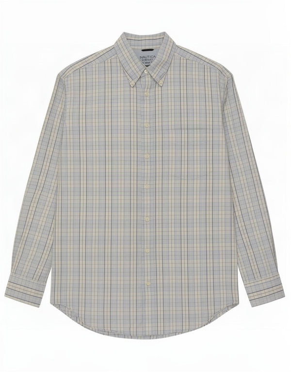 Ανδρικό πουκάμισο Nautica XL Blue Check Cotton