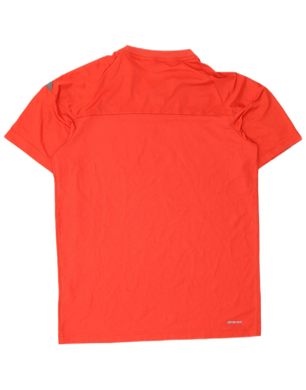 Ανδρικό T-Shirt Adidas Climacool Top Medium Red Colourblock Πολυεστέρας