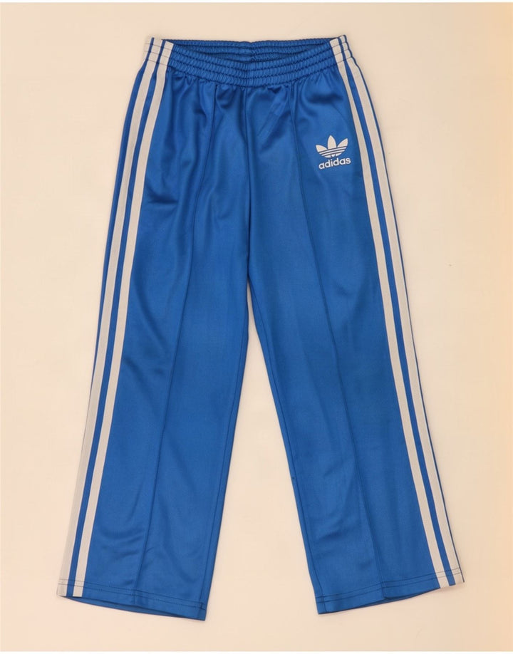 Παντελόνι αθλητικής φόρμας Adidas Girls 5-6 Years Blue Polyester