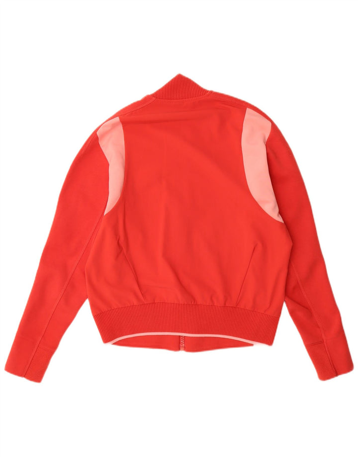 Γυναικεία αθλητική φόρμα ADIDAS Top Jacket UK 8/10 Small Red Colourblock Nylon