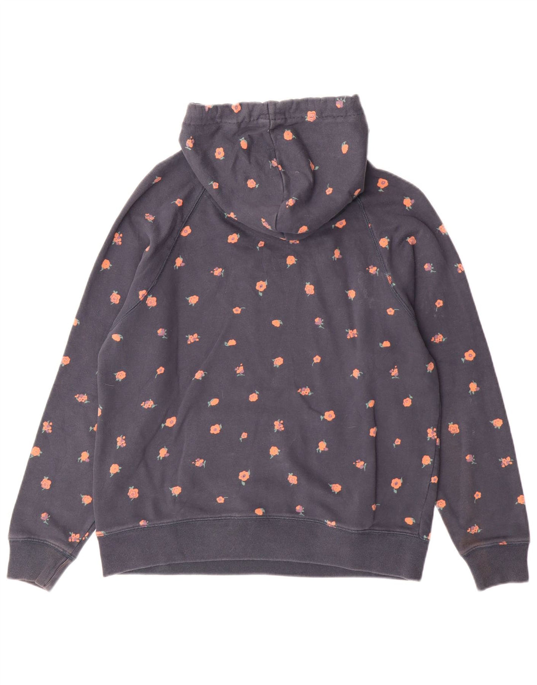 Jack Wills Γυναικείο Γραφικό Hoodie Jumper UK 12 Medium Navy Blue Cotton