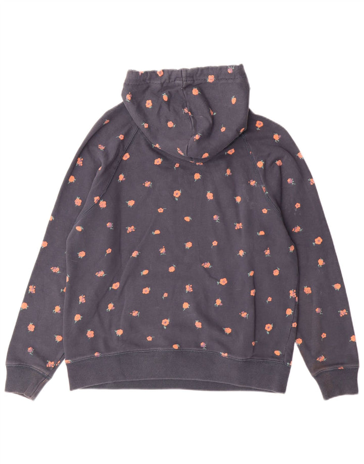 Jack Wills Γυναικείο Γραφικό Hoodie Jumper UK 12 Medium Navy Blue Cotton