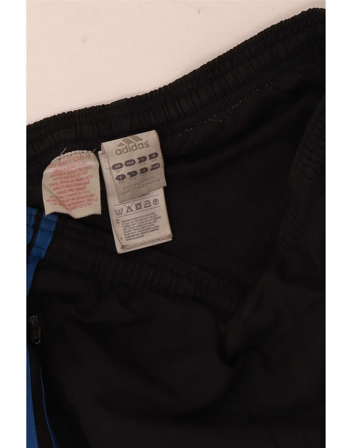 Adidas Boys Tracksuit Trousers Joggers 12-13 Years Black Polyester