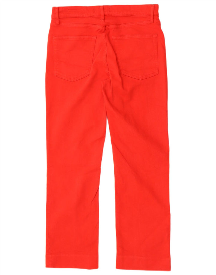 Zara Γυναικείο Straight Jeans EU 40 Medium W30 L27 Red Cotton