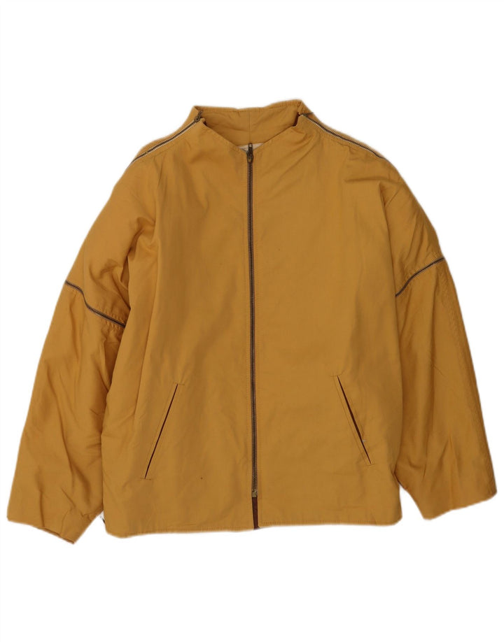 Vintage Γυναικείο Bomber Jacket IT 42 Medium Yellow Cotton