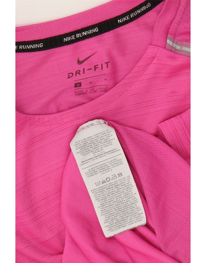 Ανδρικό T-Shirt Nike Dri Fit Τοπ μεσαίου ροζ πολυεστέρα