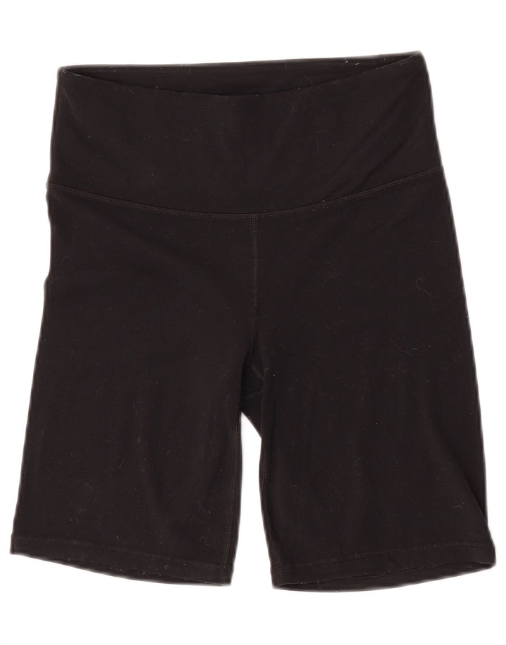Athleta Γυναικείο αθλητικό σορτς UK 8 Small μαύρο νάιλον