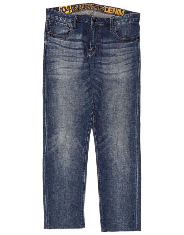 Ανδρικό τζιν ίσιο Superdry W34 L30 Μπλε βαμβακερό