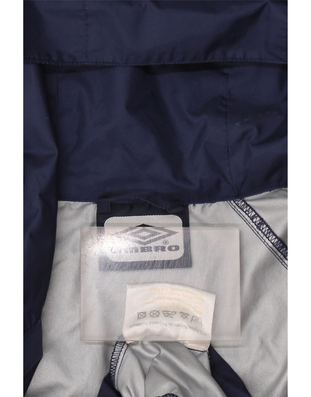 Ανδρικό μπουφάν βροχής με κουκούλα UMBRO 36 Small Navy Blue Nylon