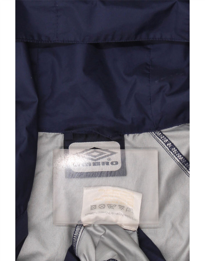 Ανδρικό μπουφάν βροχής με κουκούλα UMBRO 36 Small Navy Blue Nylon