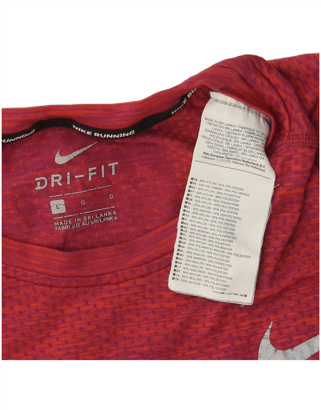 Ανδρικό μπλουζάκι Nike Dri Fit Top μεγάλο κόκκινο νάιλον