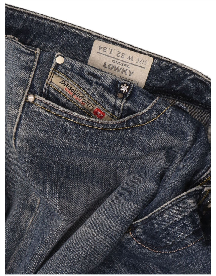 Diesel Γυναικείο Lowky Straight Jeans W32 L28 Μπλε βαμβακερό