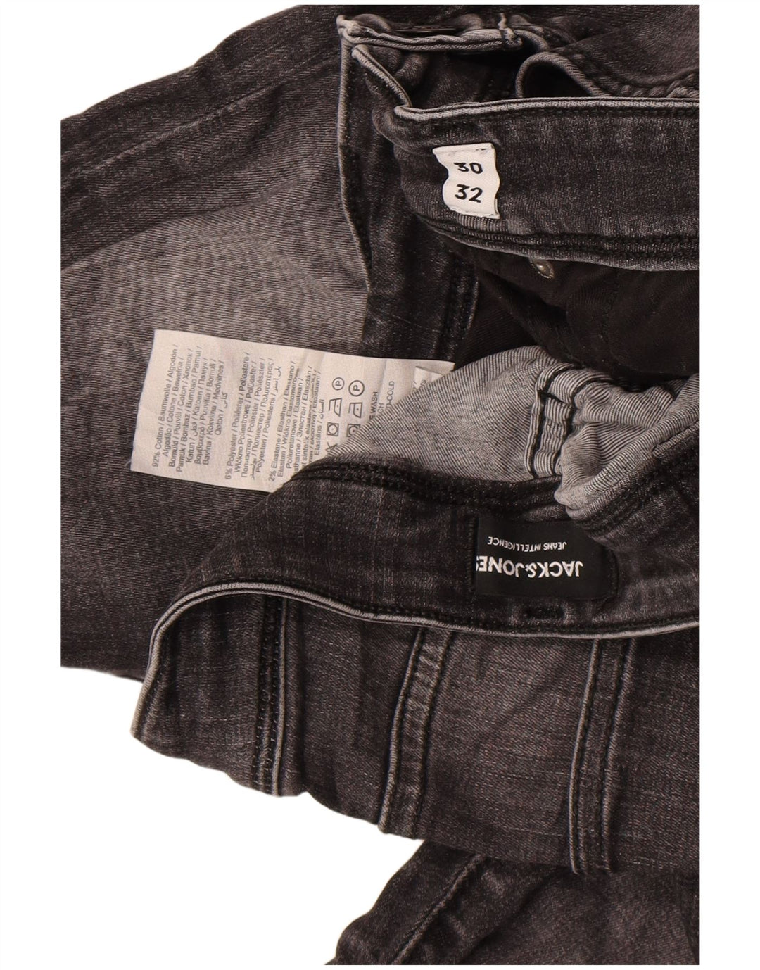 Jack & Jones Ανδρικό GLENN Slim Jeans W30 L32 Γκρι βαμβακερό