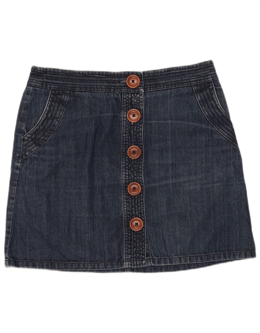 BODEN Γυναικεία τζιν φούστα UK 14 μεγάλη W32 Navy Blue βαμβακερή