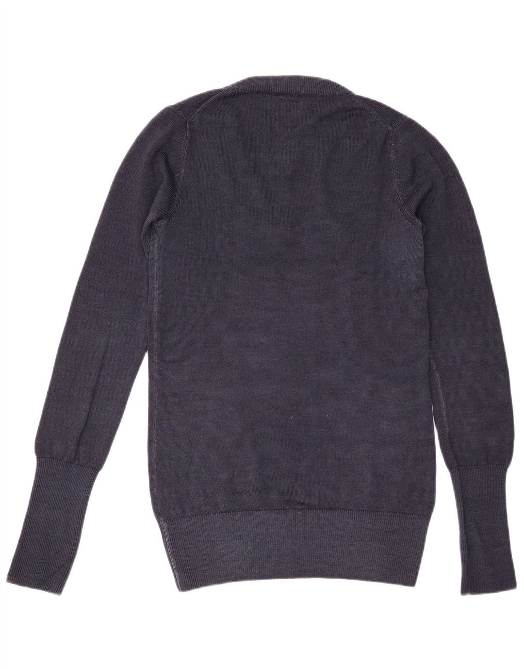 Sun68 Γυναικείο πουλόβερ με λαιμόκοψη με V λαιμόκοψη UK 16 Μεγάλο Μαλλί Navy Blue