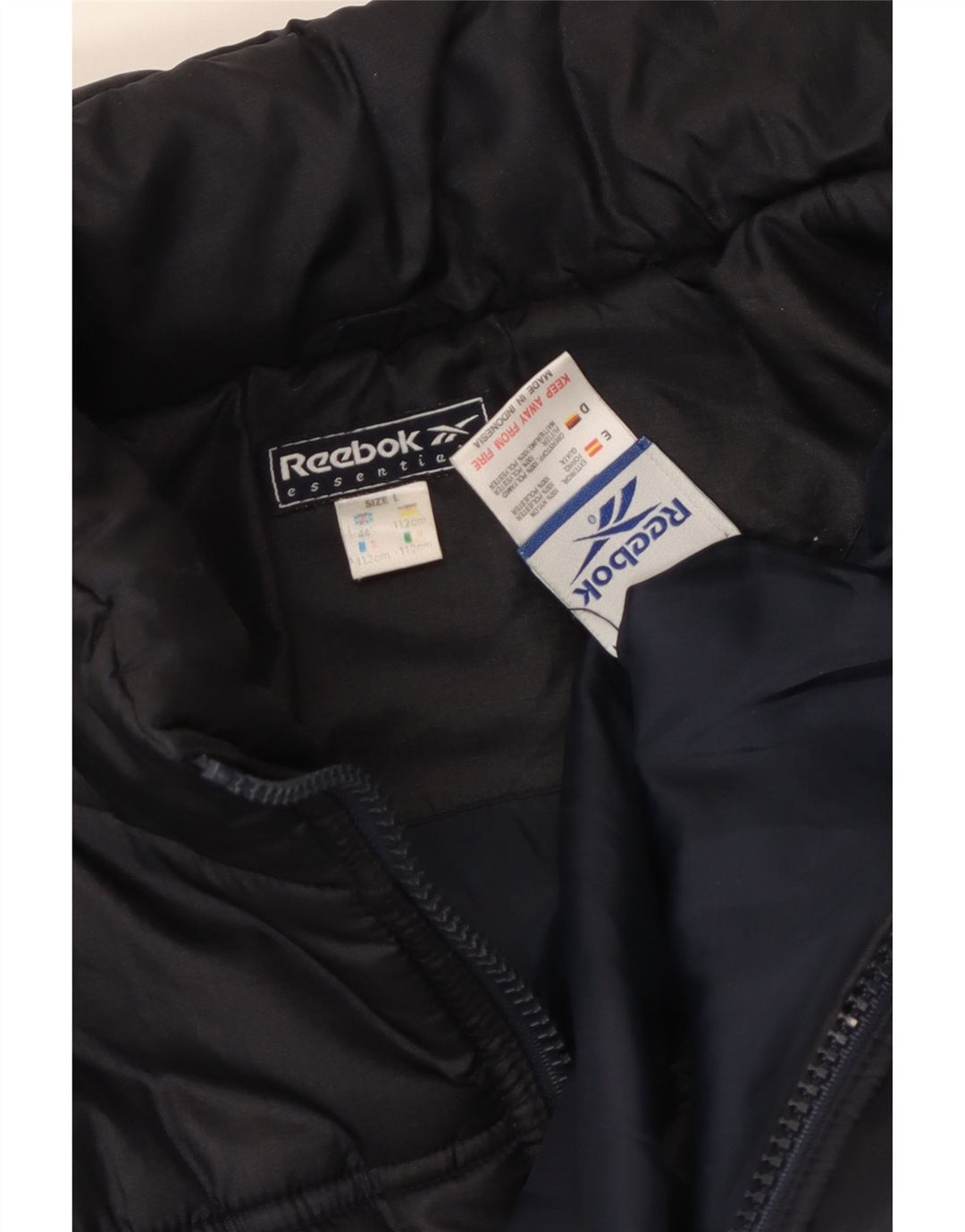 Reebok Ανδρικό μπουφάν UK 40 Large Navy Blue Nylon