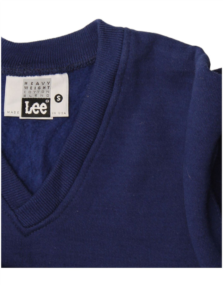 Ανδρικό φούτερ Lee Jumper Small Navy Blue βαμβακερό