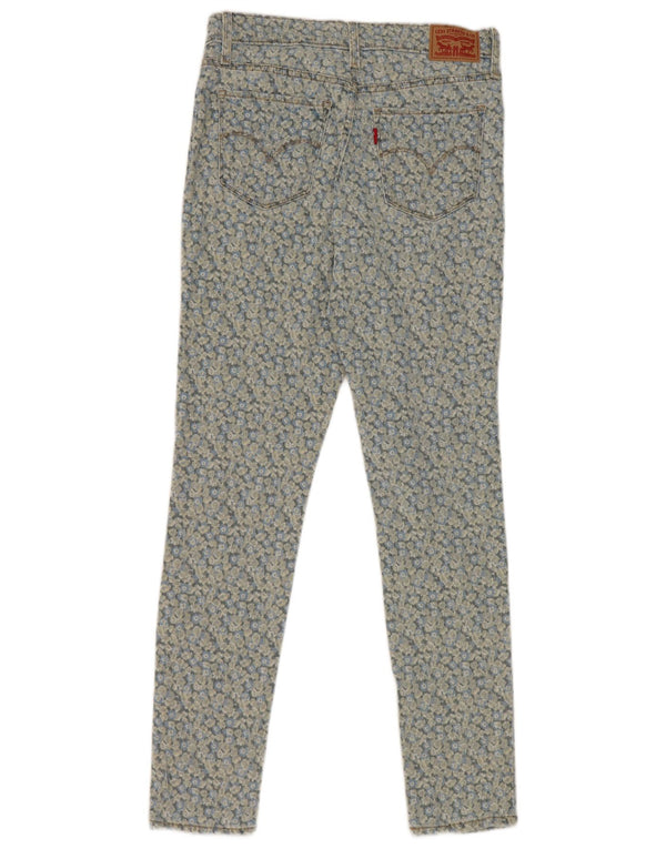 Levi's Womens 311 Shaping Skinny Jeans W27 L30 Μπλε φλοράλ βαμβακερό