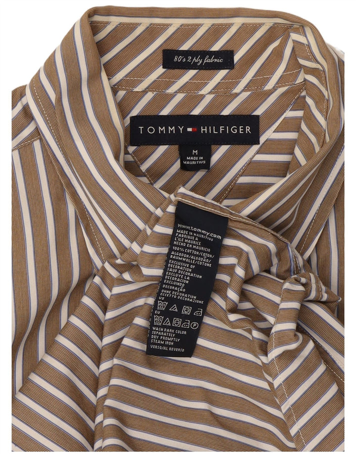 Ανδρικό πουκάμισο Tommy Hilfiger Βαμβακερό μεσαίο μπεζ ριγέ