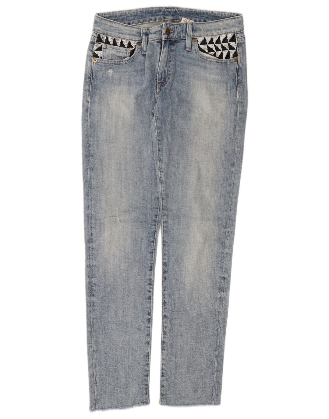 RALPH LAUREN Γυναικείο Slim Jeans W27 L28 Μπλε βαμβακερό