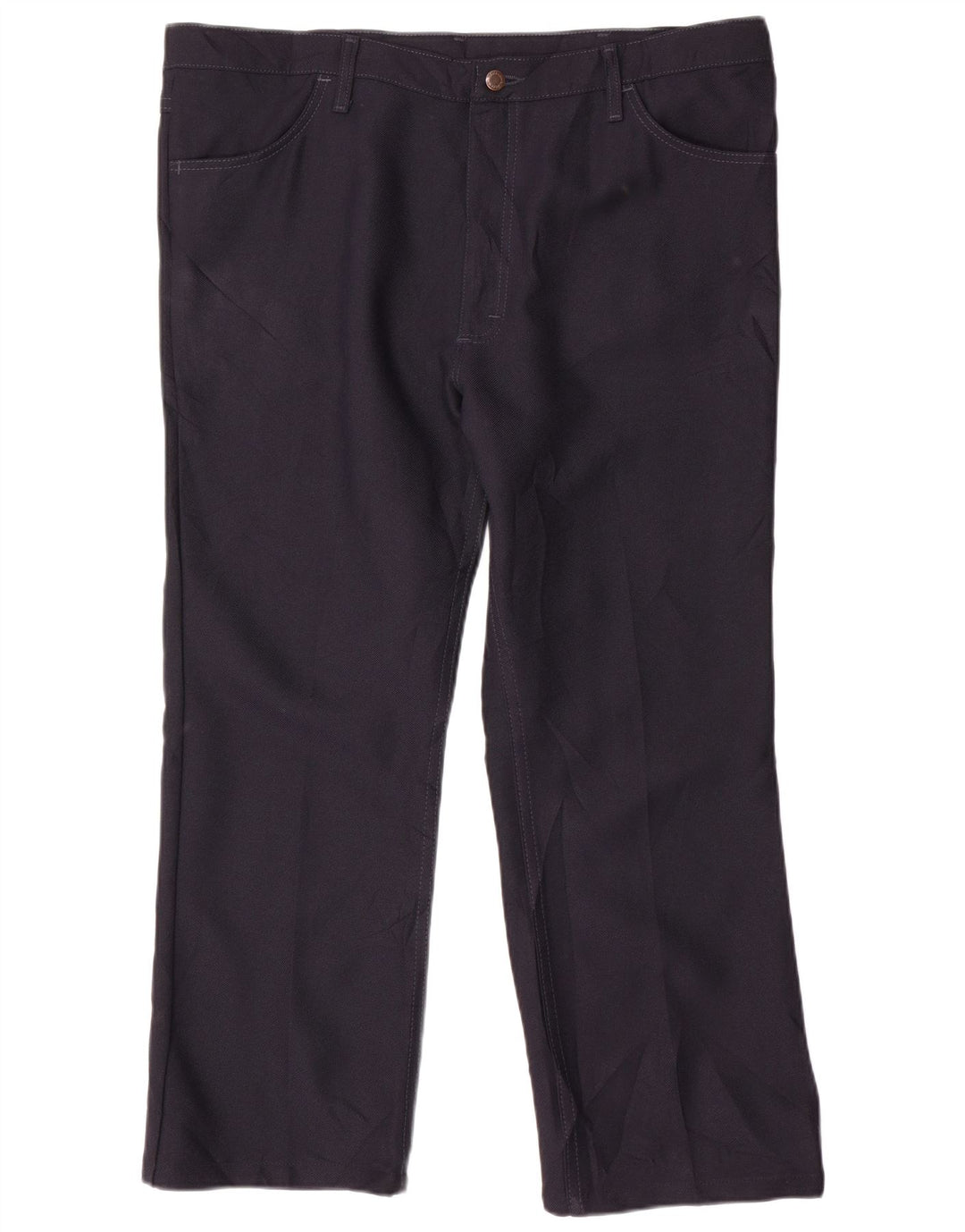 Ανδρικό ίσιο casual παντελόνι WRANGLER W40 L27 Navy Blue Polyester