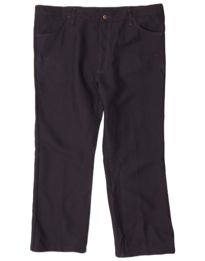 Ανδρικό ίσιο casual παντελόνι WRANGLER W40 L27 Navy Blue Polyester