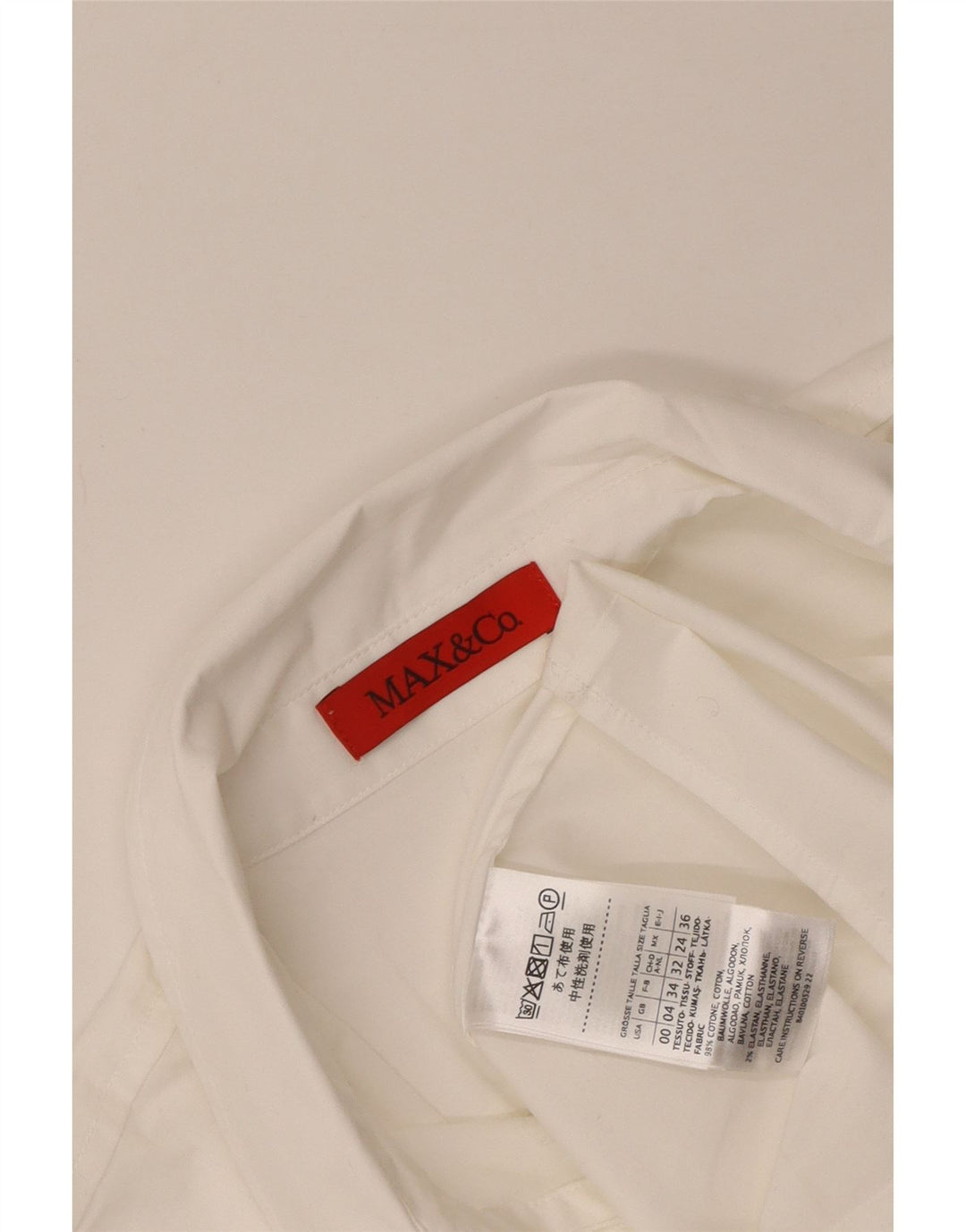 Max & Co. Γυναικείο πουκάμισο UK 4 XS Λευκό βαμβακερό
