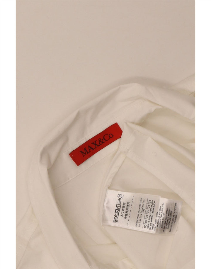 Max & Co. Γυναικείο πουκάμισο UK 4 XS Λευκό βαμβακερό