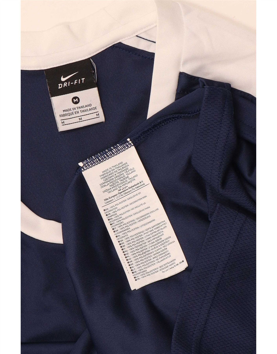 Ανδρικό τοπ Nike Dri Fit Μακρυμάνικο μεσαίο μπλε ναυτικό πολυεστέρας