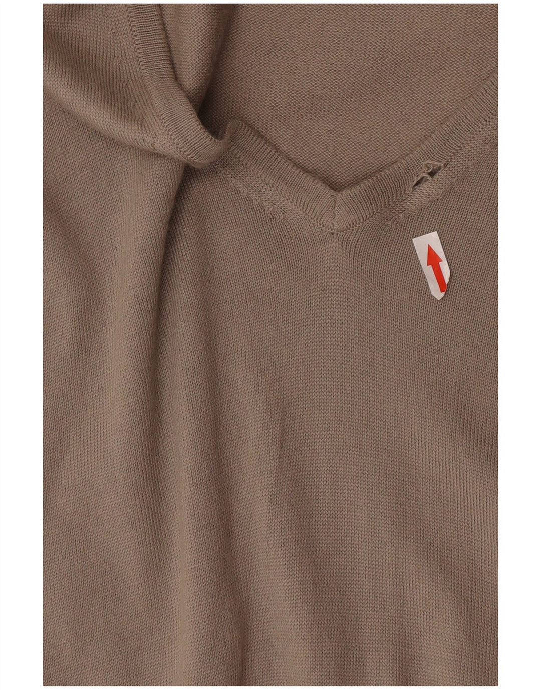 Ανδρικό πουλόβερ Marks & Spencer Autograph V-Neck Jumper XL Μπεζ μαλλί