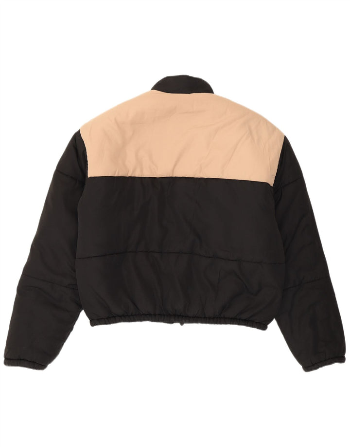 Juicy Couture Γυναικείο Crop padded Jacket UK 10 Small Black Colourblock