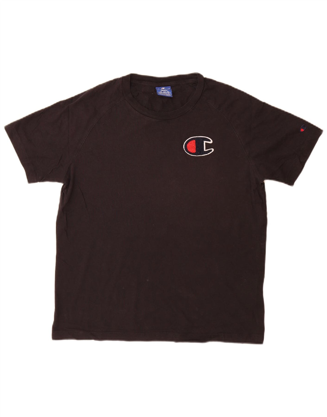 Champion Ανδρικό γραφικό T-Shirt Top Μικρό μαύρο βαμβακερό