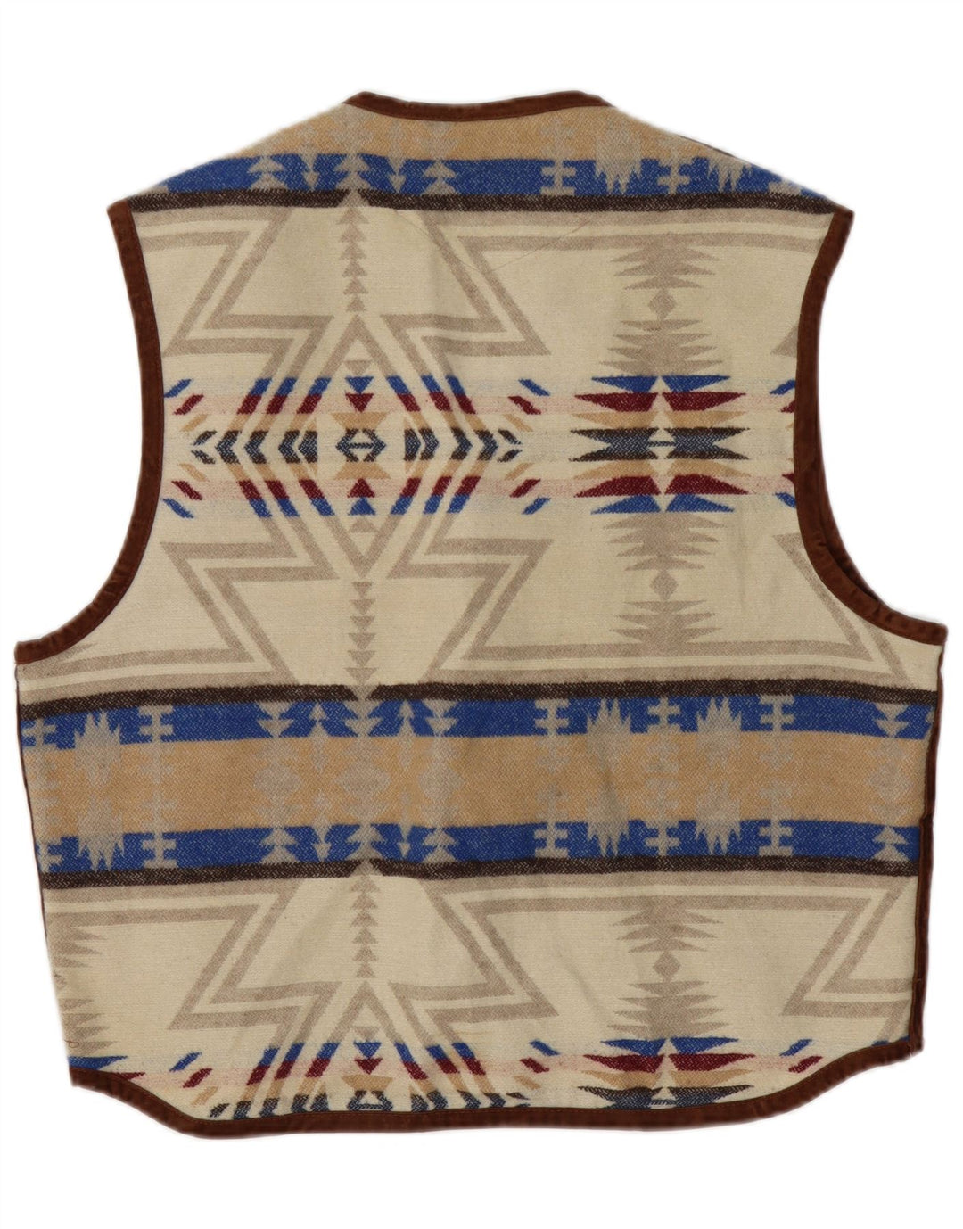 MULTIBLU Ανδρικό Γιλέκο UK 40 Large Beige Fair Isle