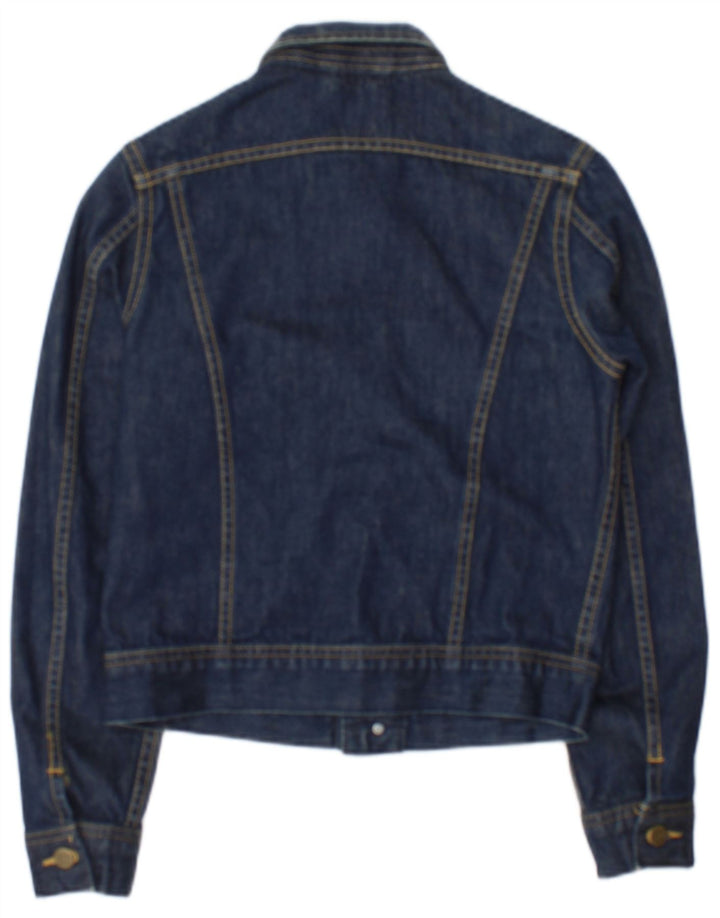 Lee Γυναικείο Τζιν Μπουφάν UK 10 Small Navy Blue Cotton