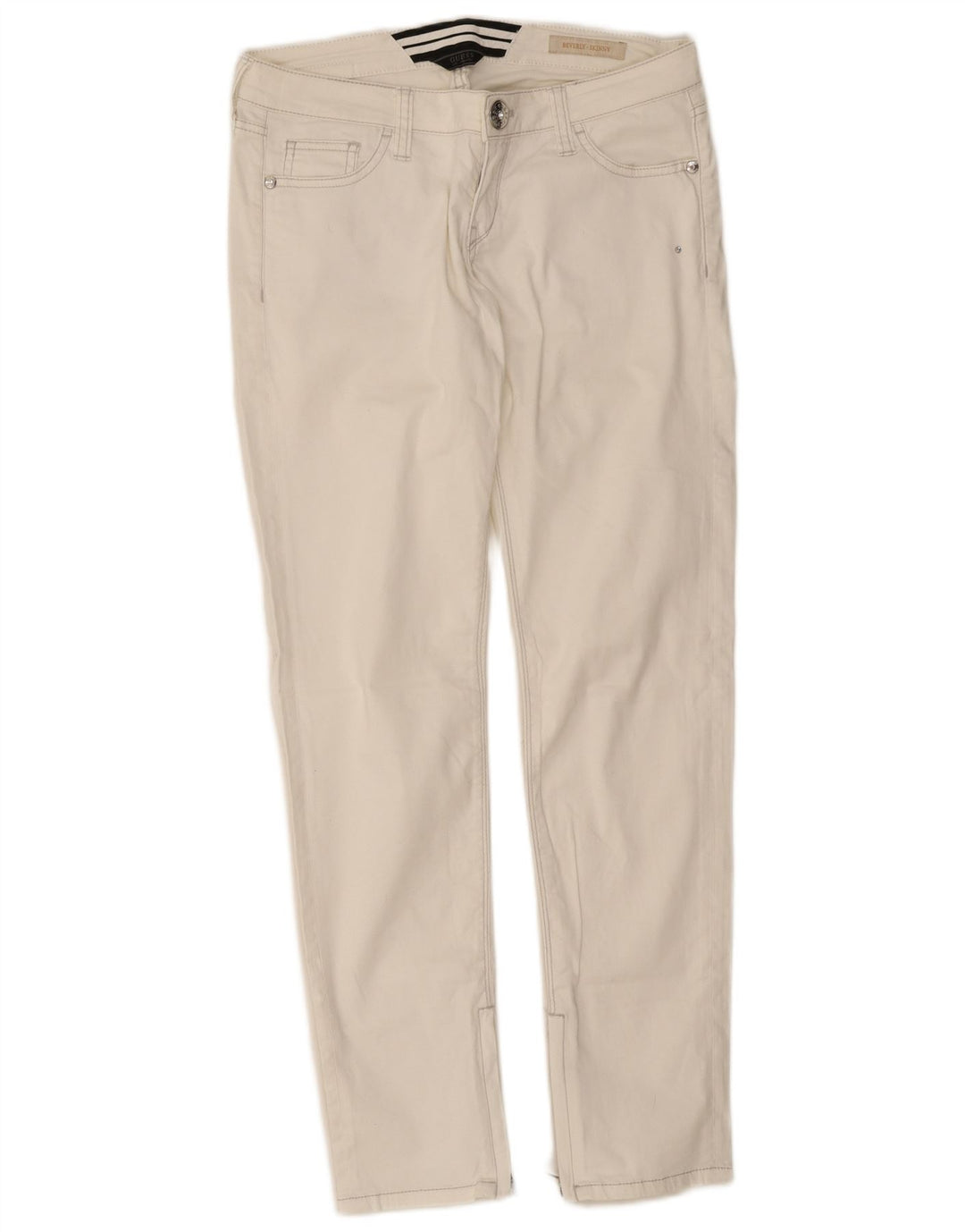 Guess Γυναικείο Beverly Skinny Jeans W28 L28 Λευκό