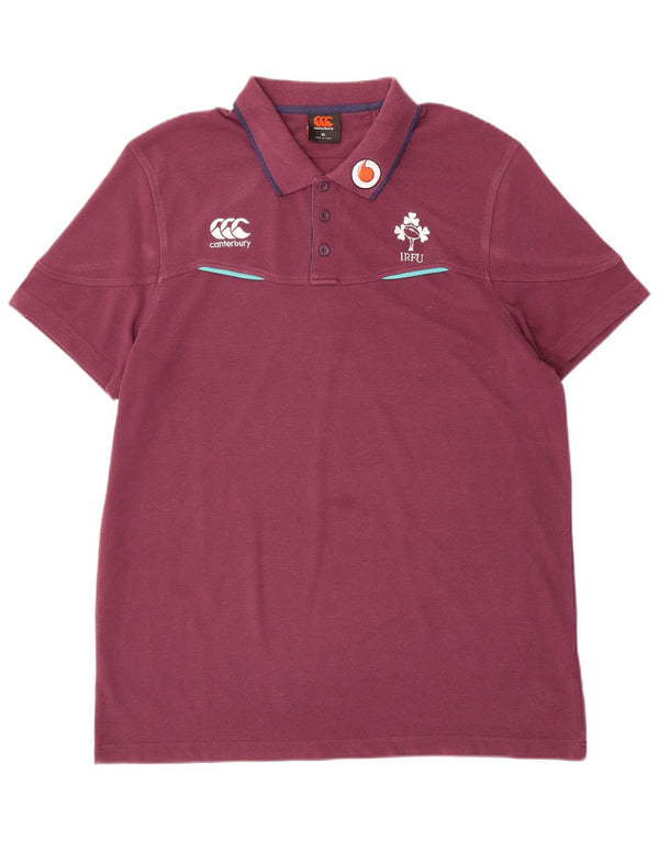 CANTERBURY Ανδρικό πουκάμισο IRFU Polo XL Purple Polyester